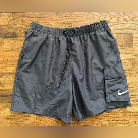 Nike Swim Mens Size Small Gray Swimming Trunks - Picture 1 of 4
